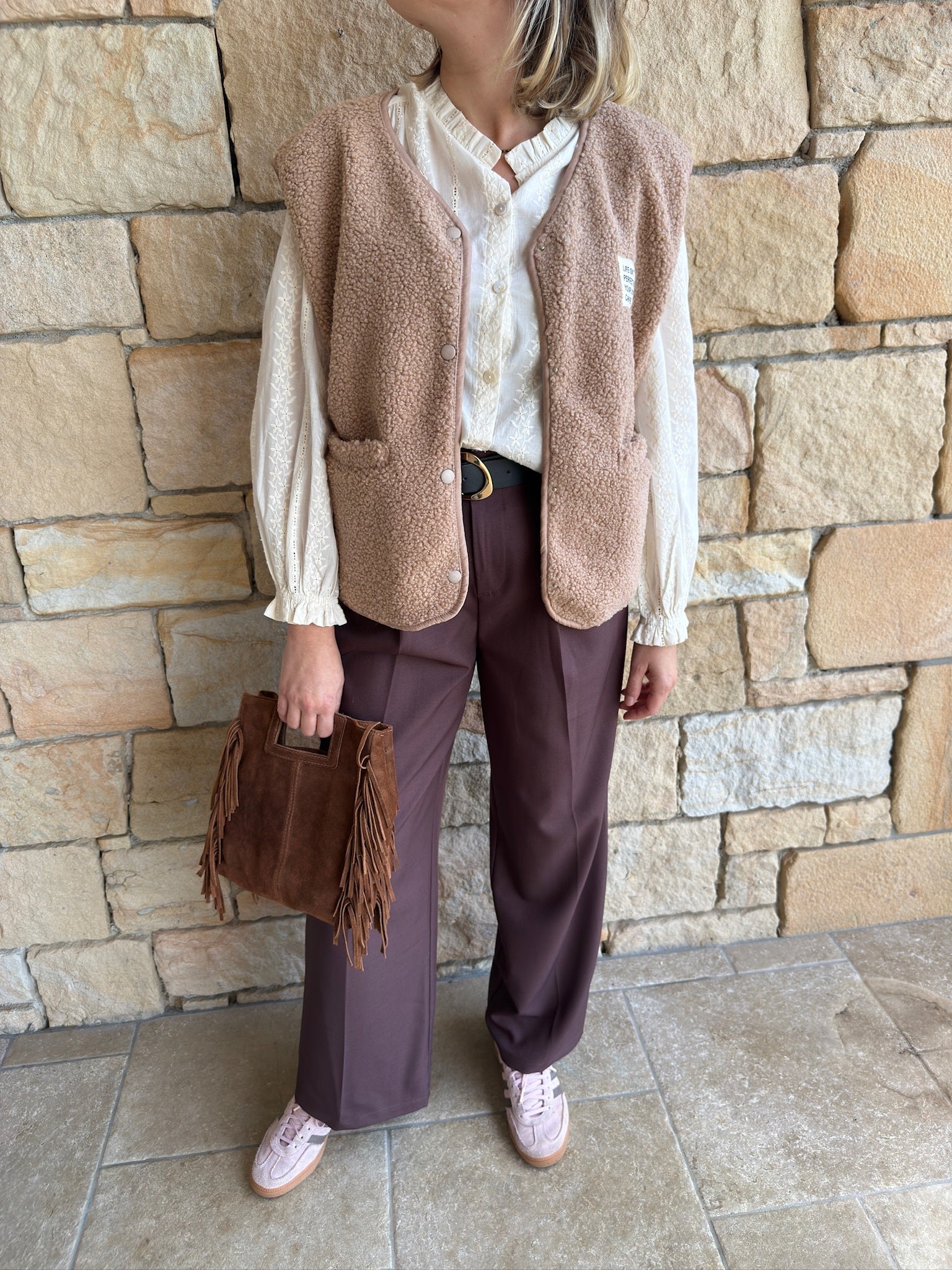 Gilet sans manches MARC - Beige
