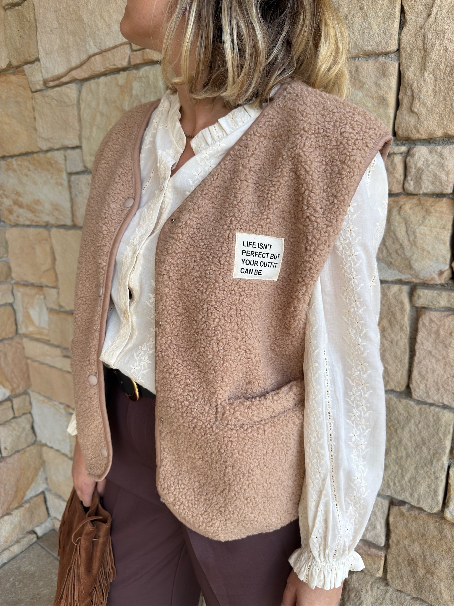 Gilet sans manches MARC - Beige