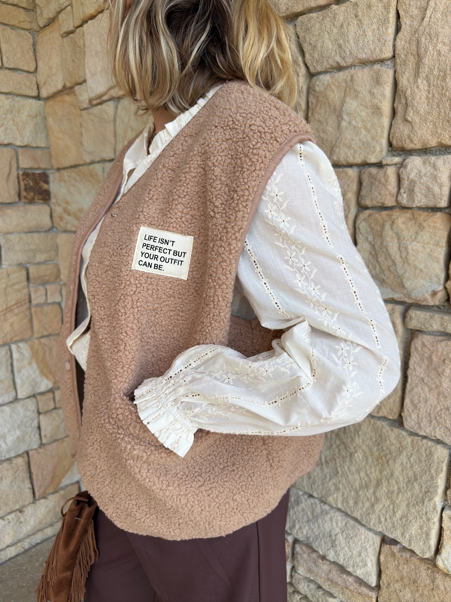 Gilet sans manches MARC - Beige