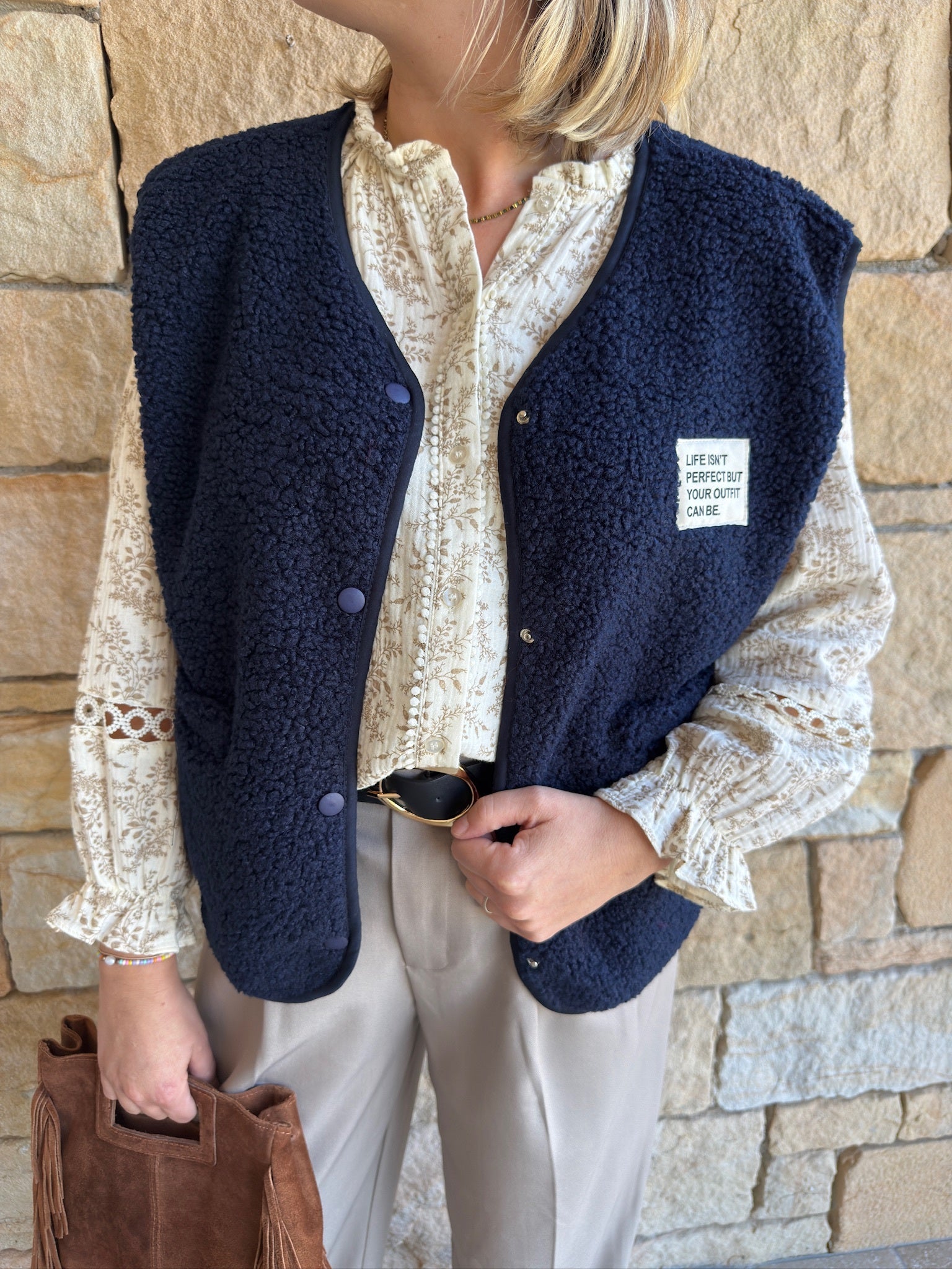 Gilet sans manches MARC - Bleu marine