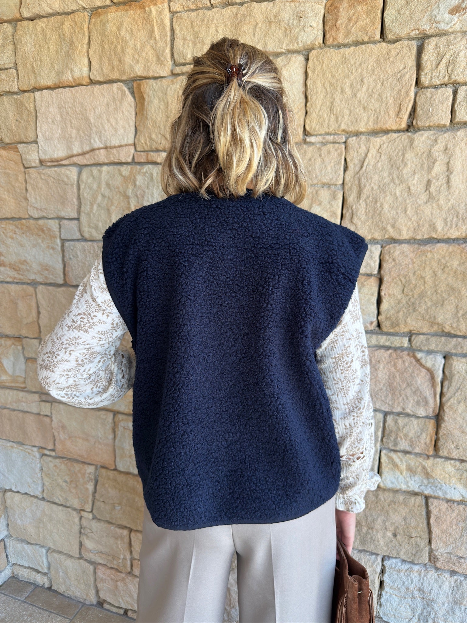 Gilet sans manches MARC - Bleu marine