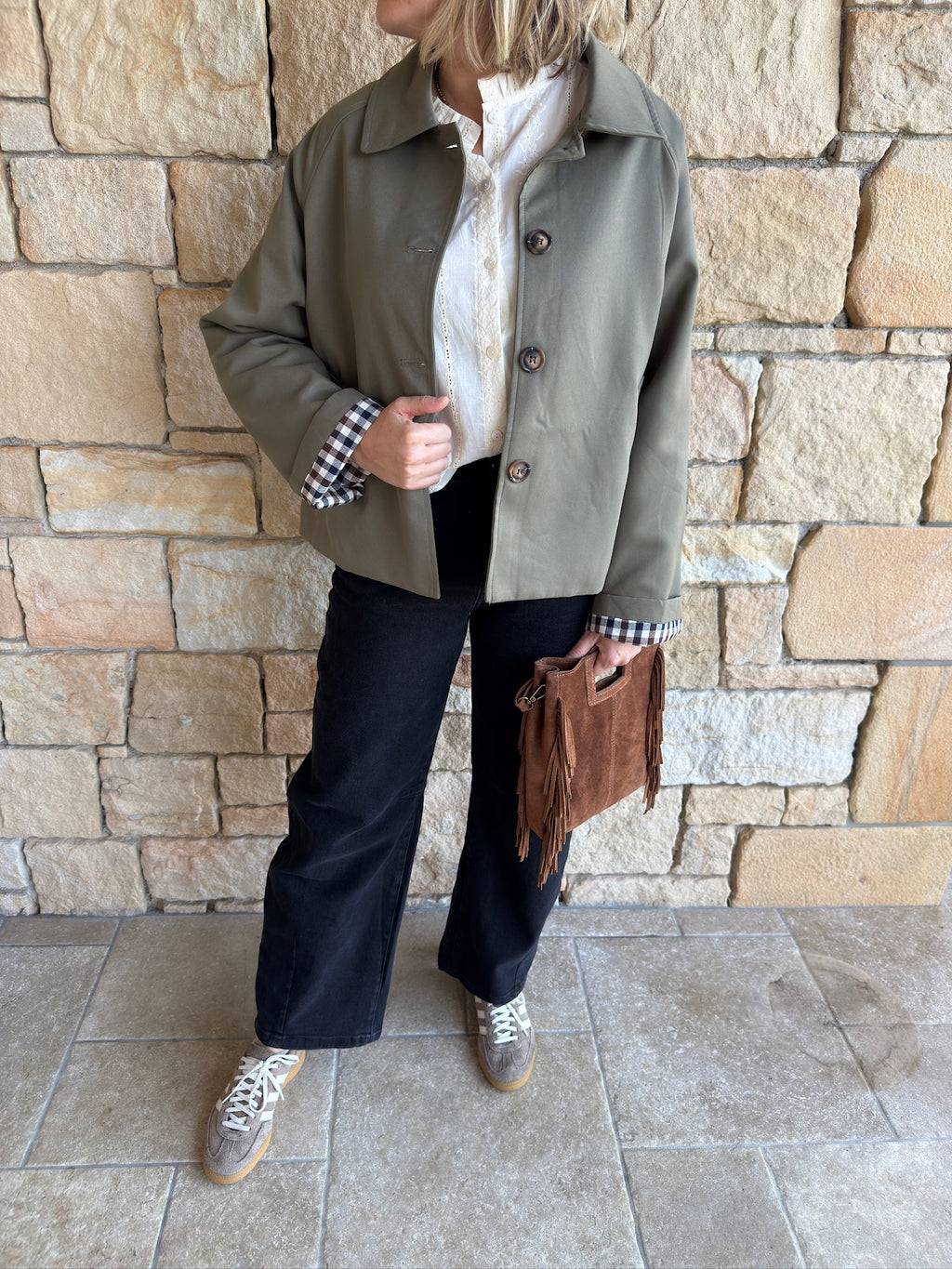 Veste trench FLORENCE - Kaki