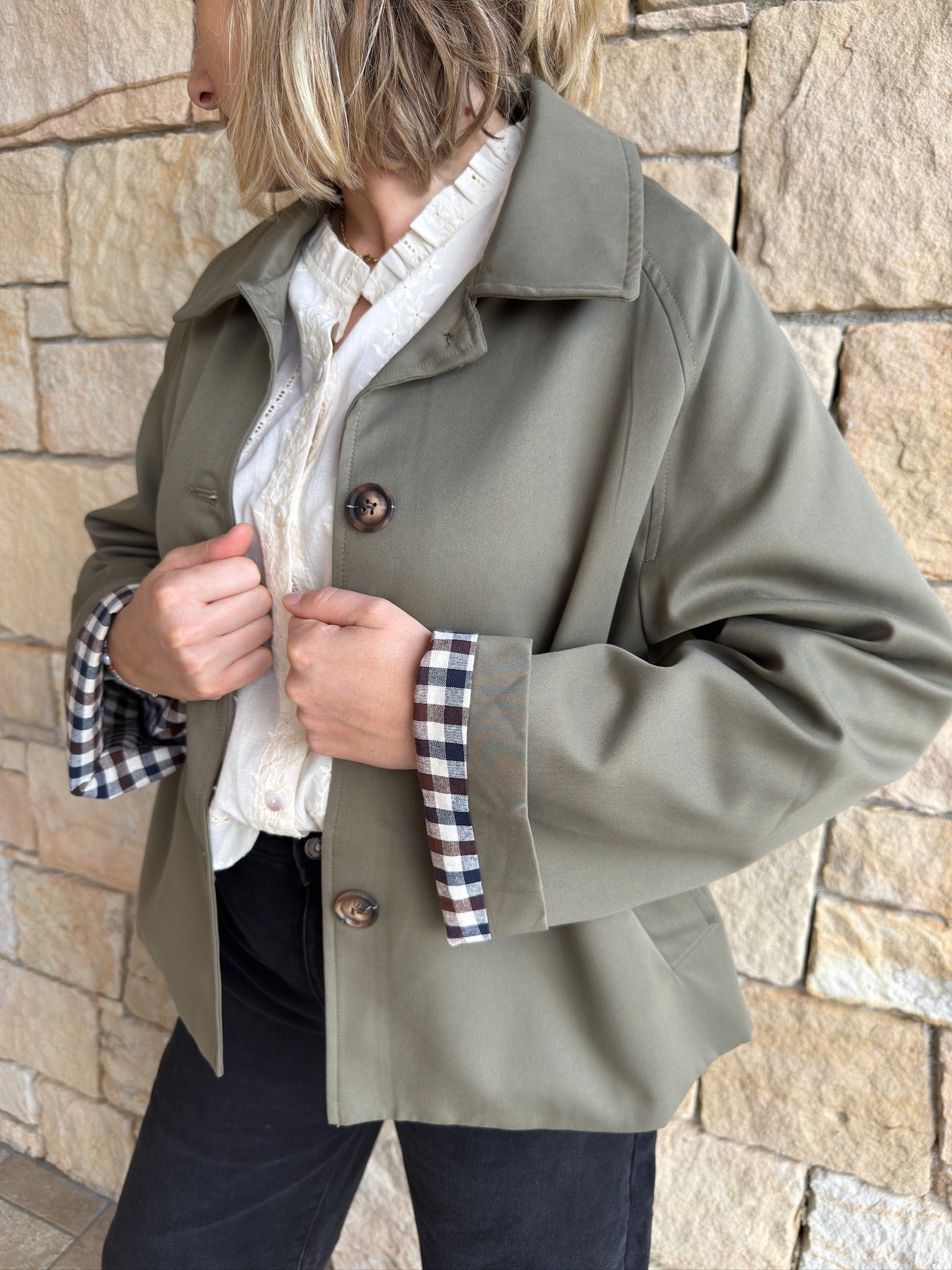 Veste trench FLORENCE - Kaki